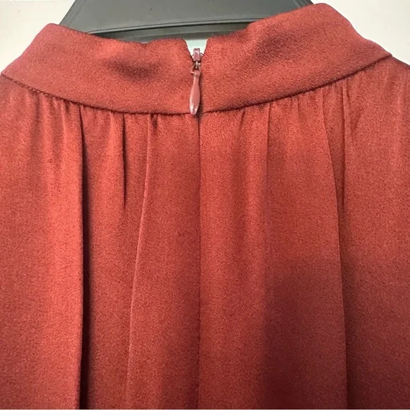 Veronica Beard Kavia Satin Jumpsuit in Clay Size 2 - Picture 12 of 16